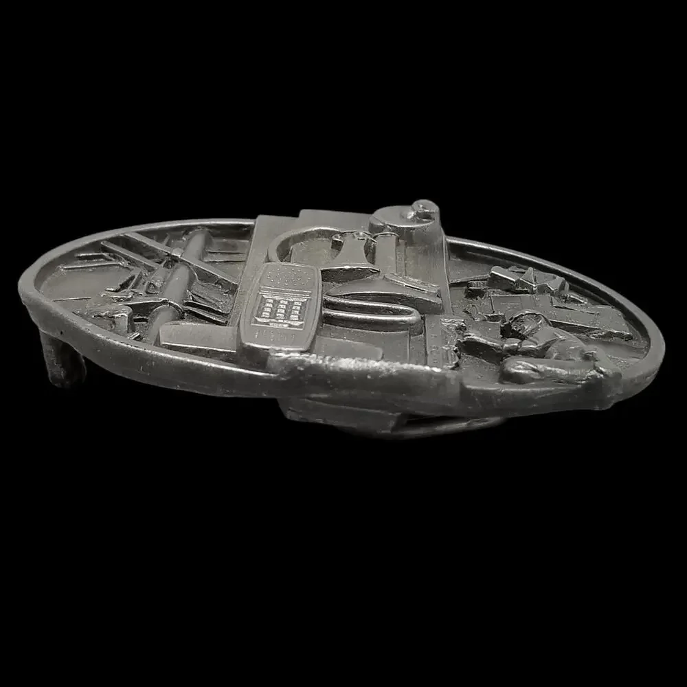 Vintage Belt Buckle 1988‎ American Communications U.S. Telephone System Siskiyou